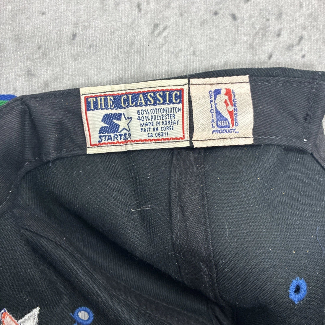 Vintage New York Knicks Starter Leather Strap Hat OSFA NBA
