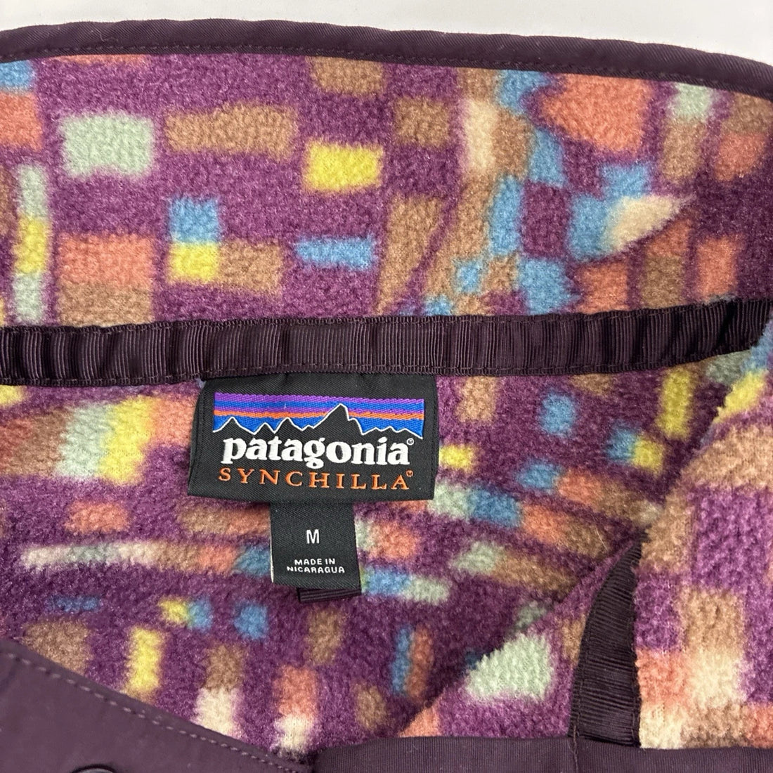 Patagonia Fitz Roy Synchilla Snap T Fleece Jacket Womens Size Medium