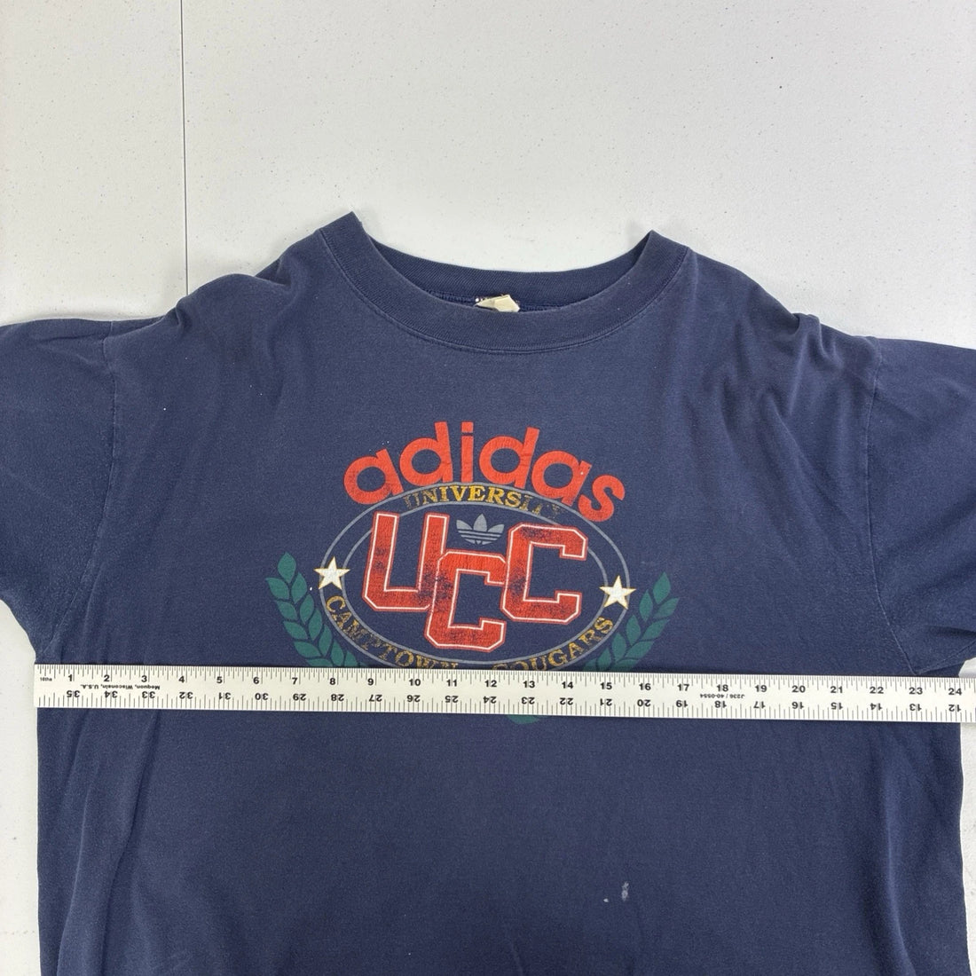 Vintage Adidas University Camptown Cougars T-Shirt Size Large