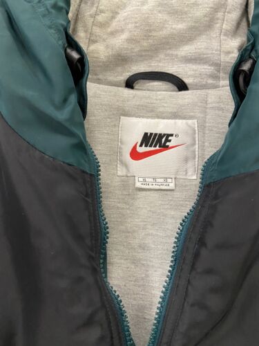 Vintage Nike Puffer Bomber Jacket Size XL Embroidered Swoosh Insulated