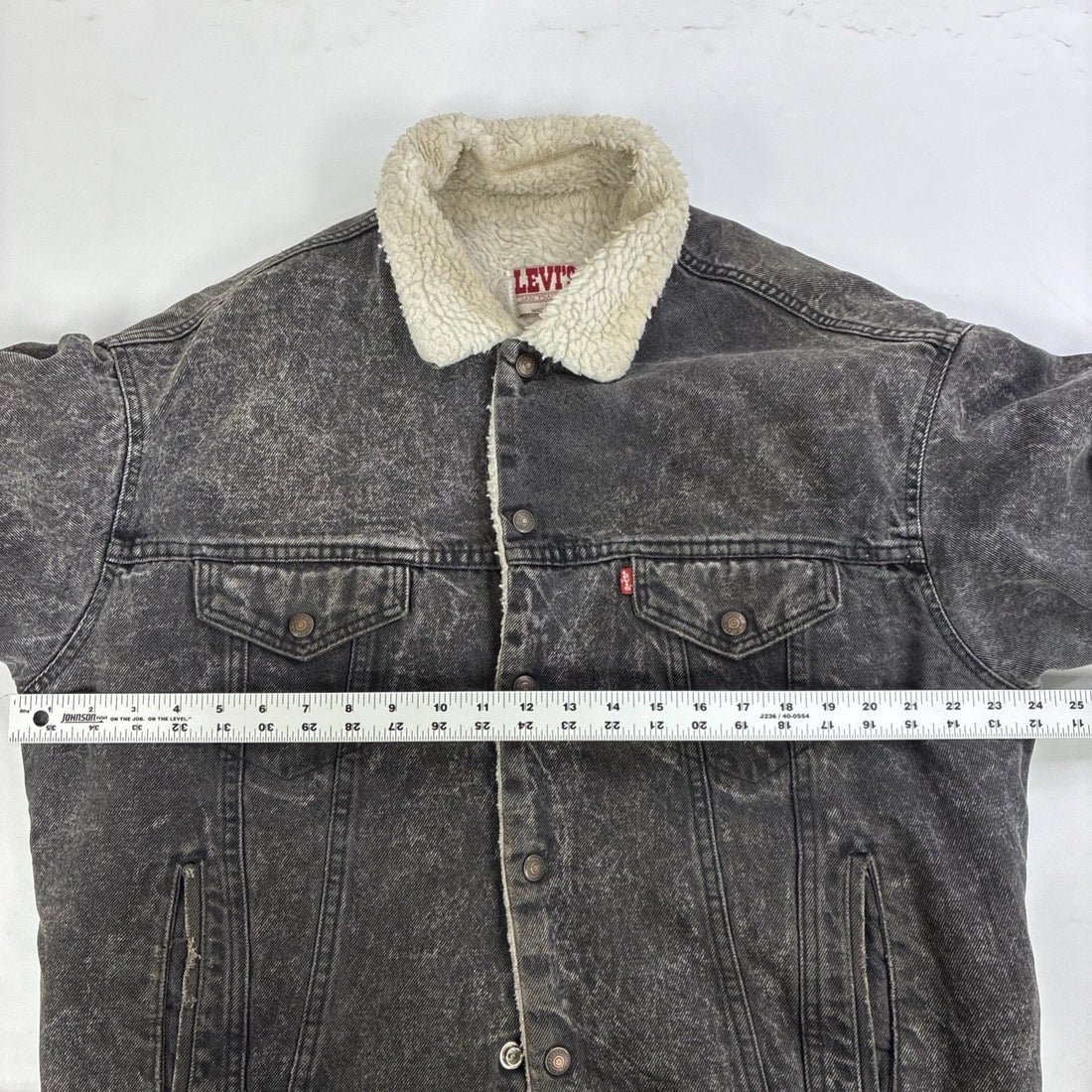 Vintage Levi's Sherpa Lined Denim Trucker Jacket Size Large