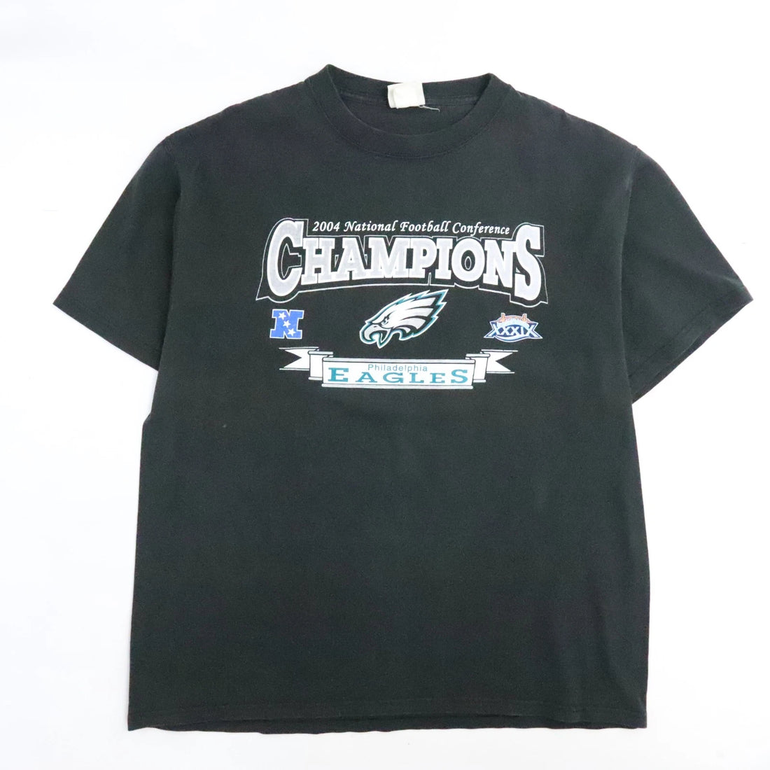 Vintage Philadelphia Eagles Super Bowl XXXIX T-Shirt Size XL 2004 NFL