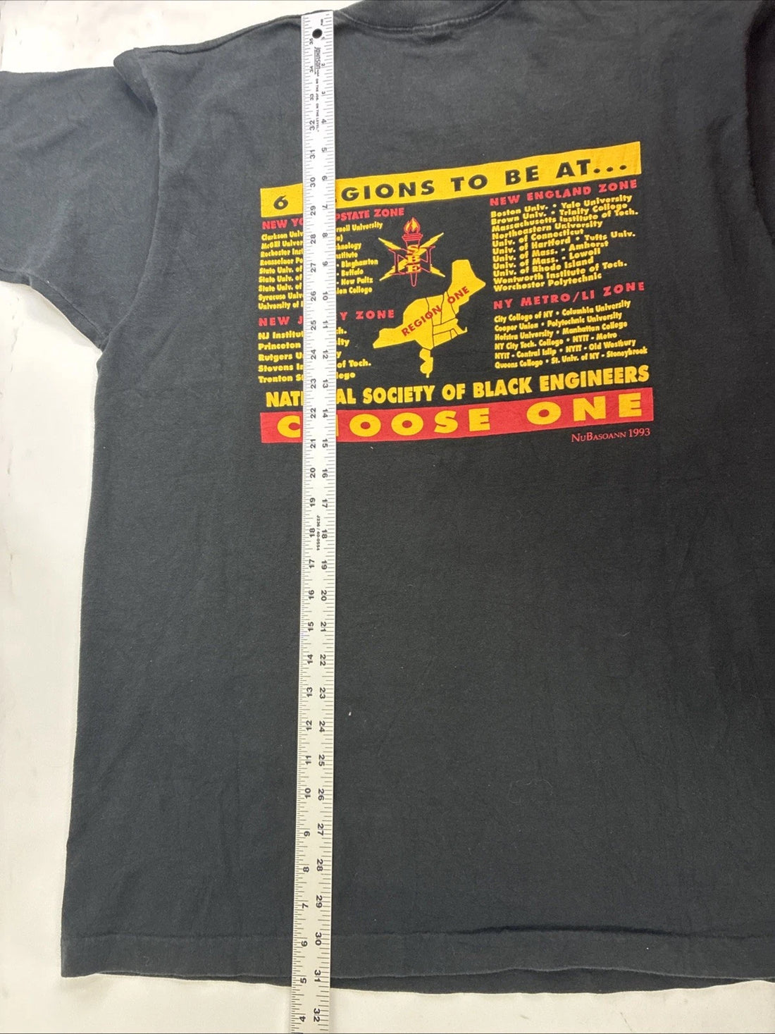 Vintage National Society Black Engineers T-Shirt Size XL 90s