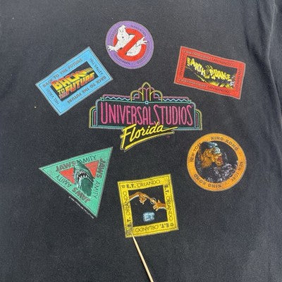 Vintage Universal Studios Florida T-Shirt Large Jaws ET King Kong Ghostbusters