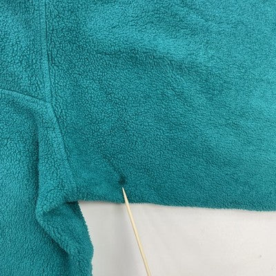 Vintage L.L. Bean Pullover Fleece Jacket Size Small Teal