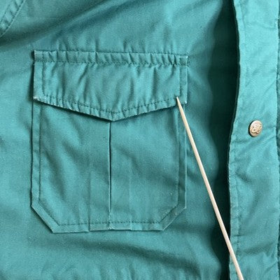 Vintage Eddie Bauer Field Coat Jacket Size Large Green