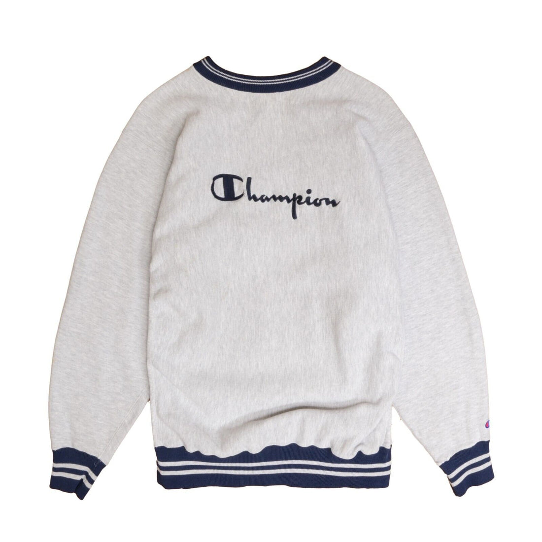 Vintage Champion Reverse Weave Spell Out Sweatshirt Crewneck Size XL Gray 90s