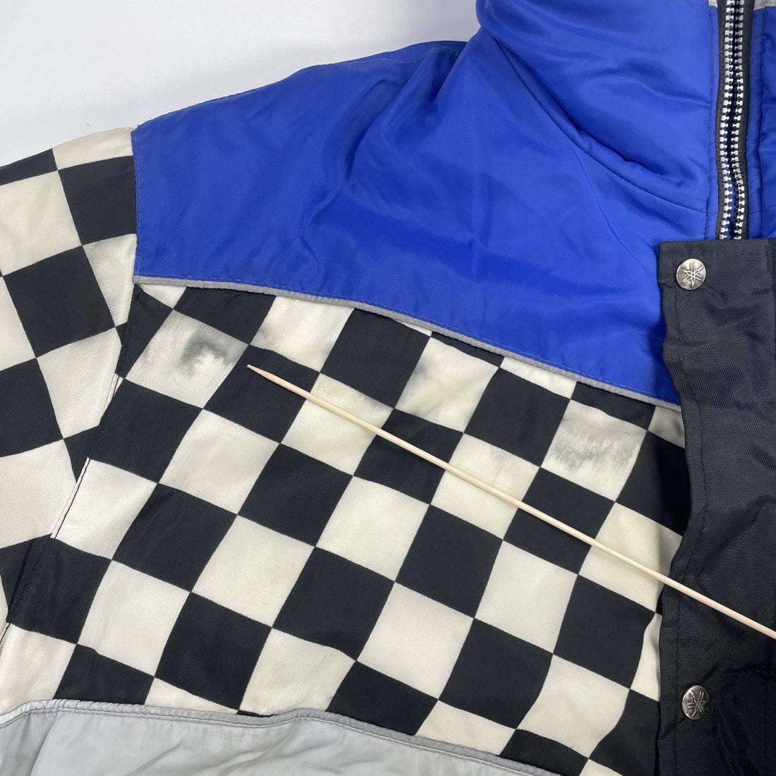 Vintage Yamaha Snowmobile Racing Jacket Size XL Insulated Blue