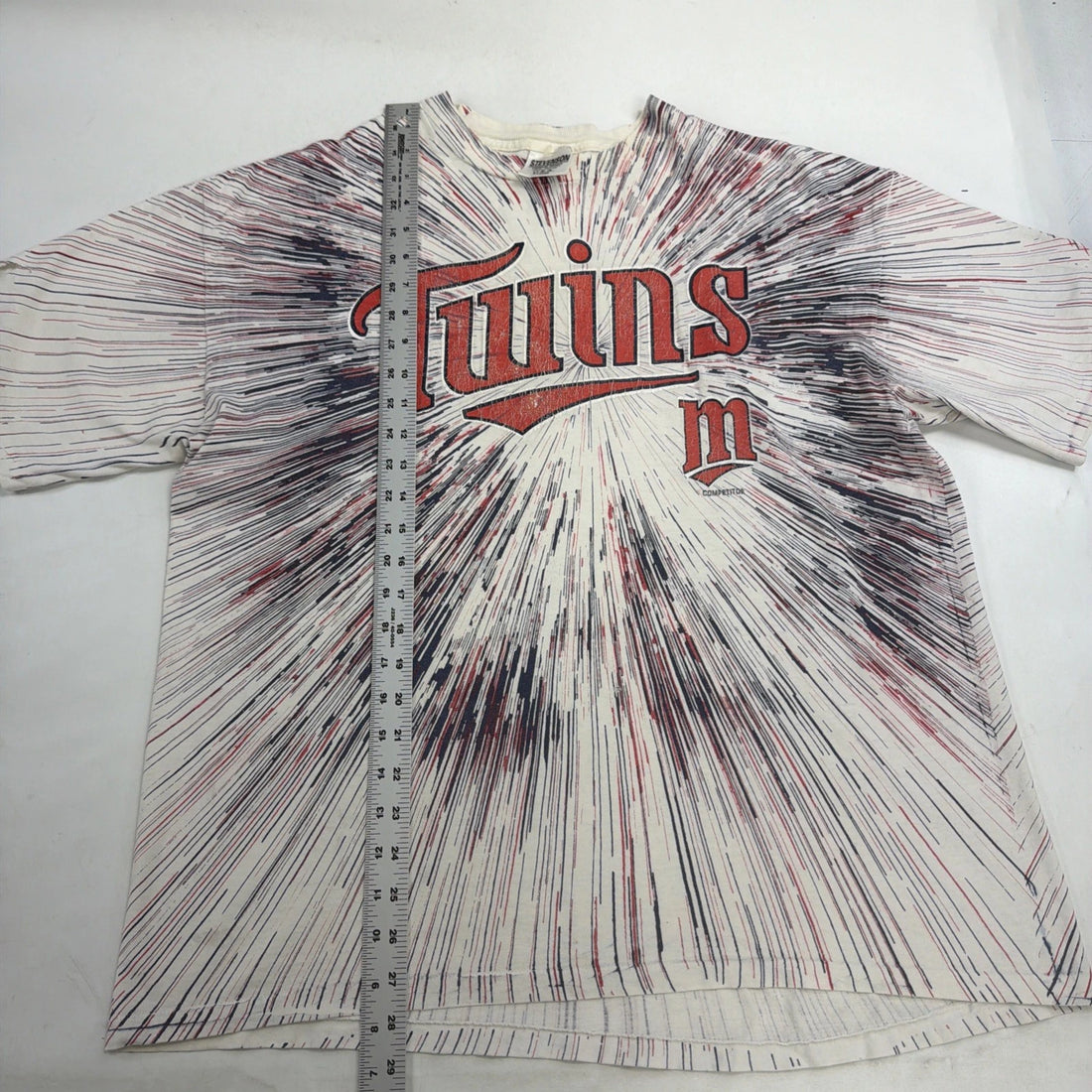 Vintage Minnesota Twins T-Shirt Size XL All Over Print AOP MLB