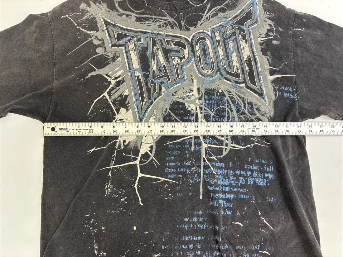 Tapout T-Shirt Size XL All Over Print Y2K