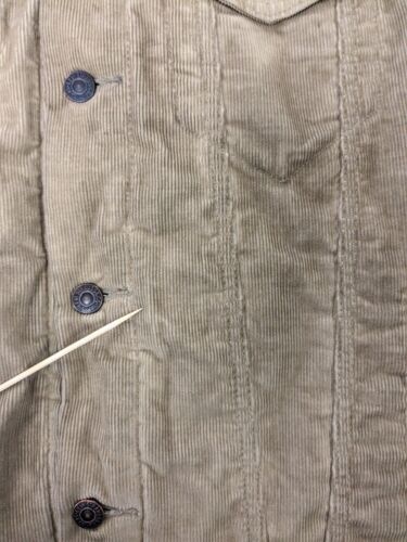 Levi Strauss & Co Corduroy Trucker Jacket Size Medium Sherpa Lined