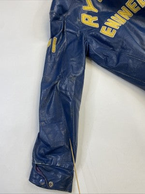 Vintage Ryerson Engineering Leather Varsity Jacket Size Medium