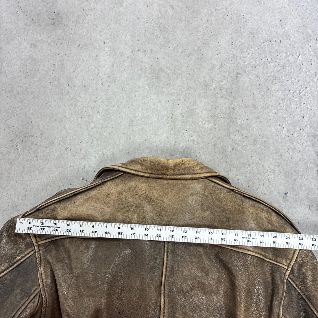 Vintage J.Riggins Leather Bomber Jacket Size Large