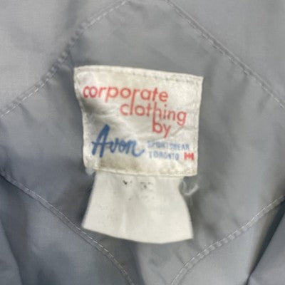 Vintage John Deere Windbreaker Light Jacket Size Medium Gray