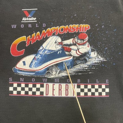 Vintage Valvoline Snowmobile Derby Sweatshirt Crewneck Size XL 90s
