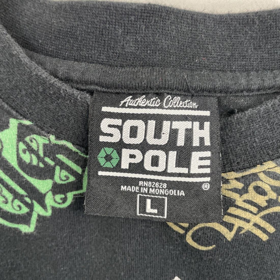 Vintage Southpole XXI T-Shirt Size Large Y2K All Over Print