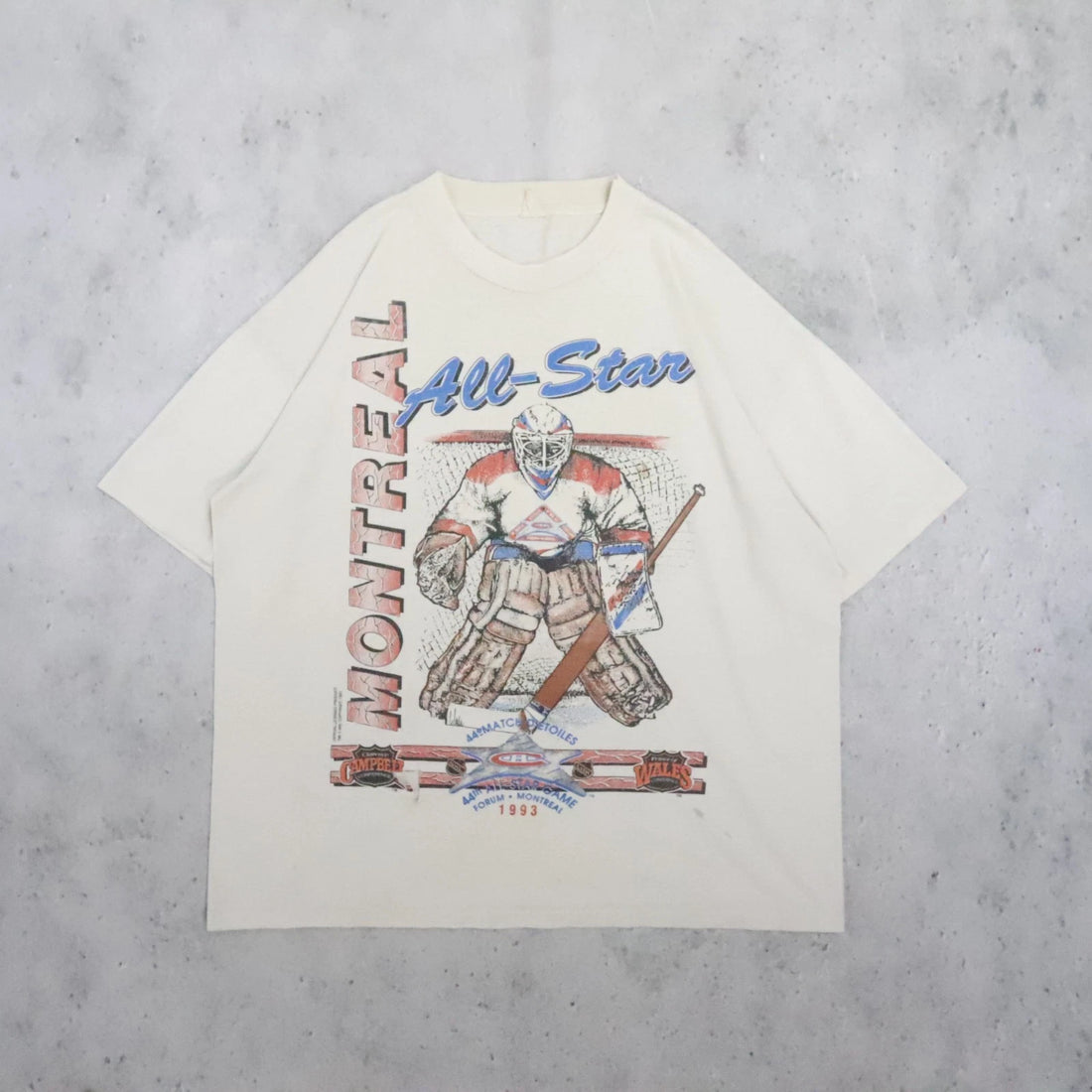 Vintage Montreal Canadiens All Star Game T-Shirt Size XL 1993 90s NHL