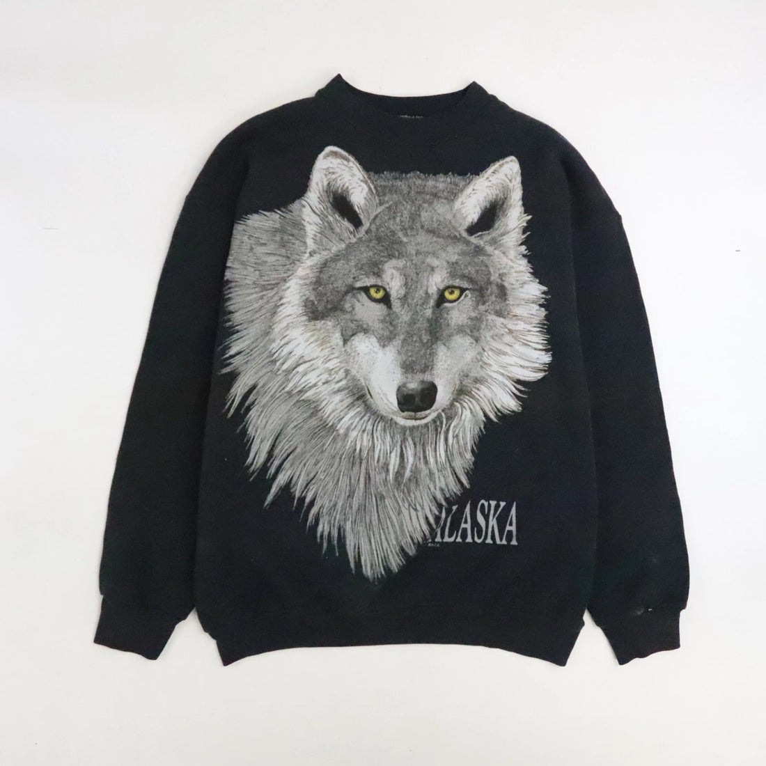 Vintage Wolf Alaska Crewneck Sweatshirt Size Large