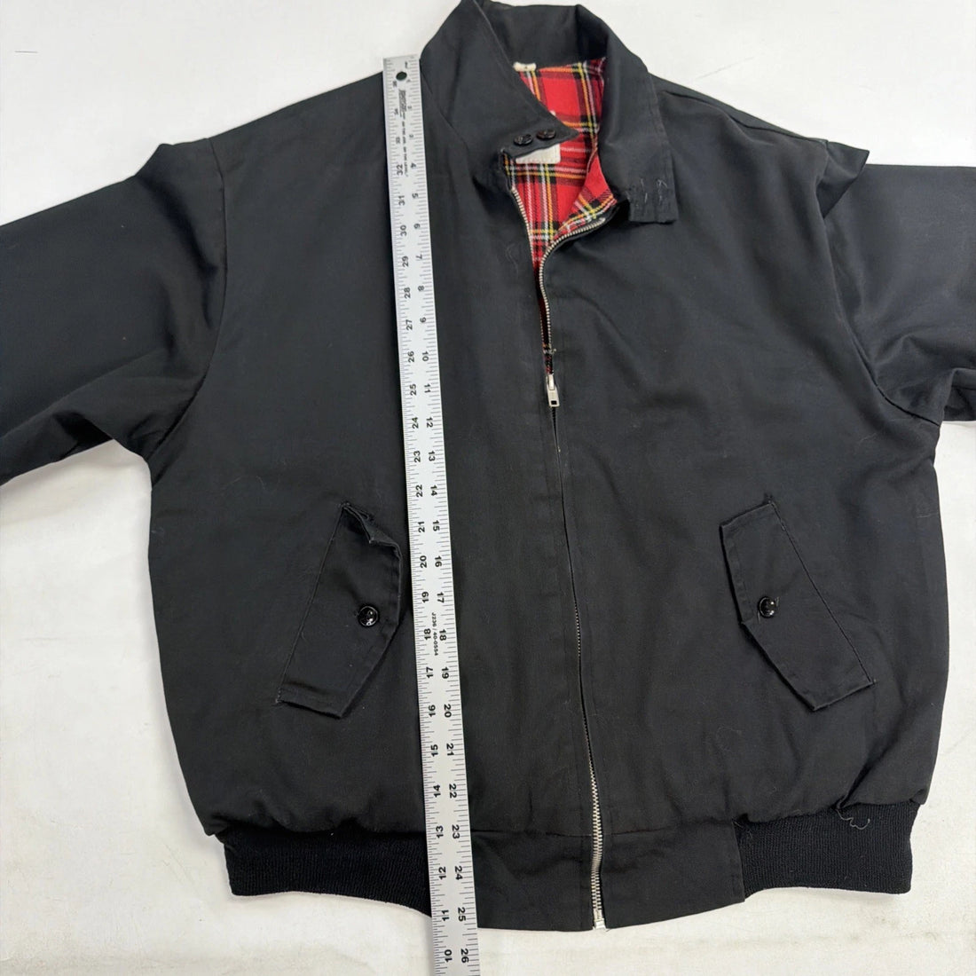Vintage Bomber Jacket Size Medium Plaid Lined