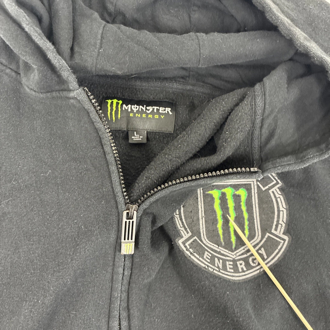 Monster Energy Unleash The Beast Full Zip Sweatshirt Hoodie Size Large
