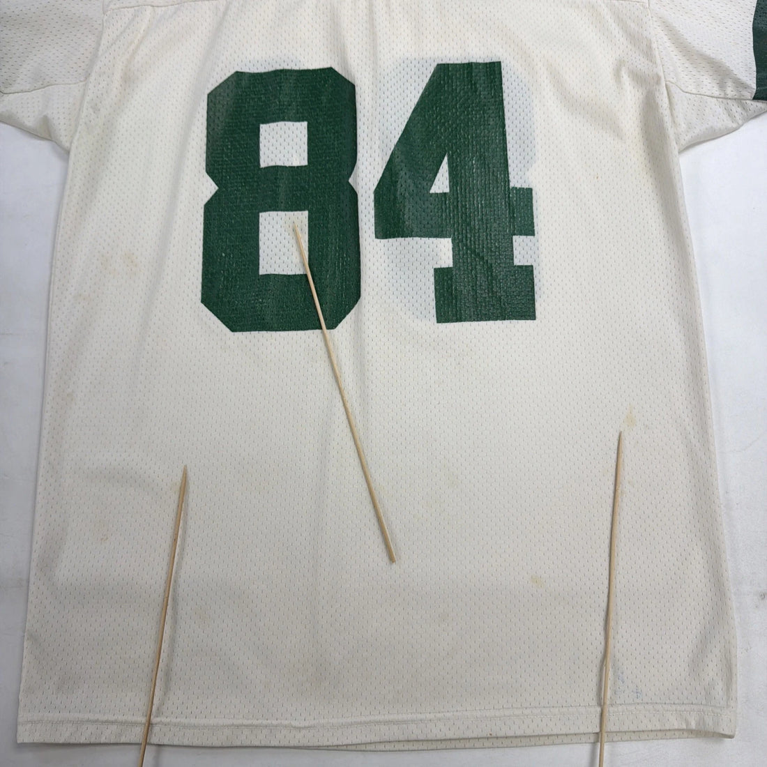 Vintage Green Bay Packers Sterling Sharpe Champion Jersey Size Large White NFL