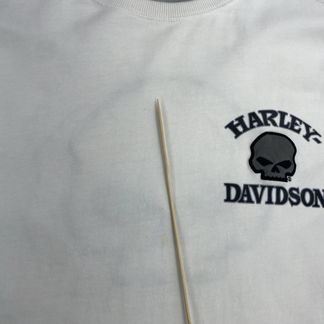 Harley Davidson Motorcycles Skull Long Sleeve T-Shirt Size Large