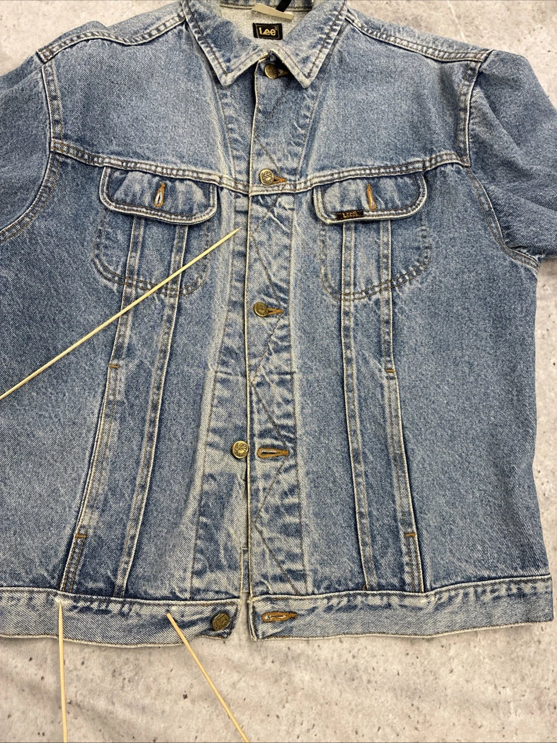 Vintage Lee Denim Jacket Size Large