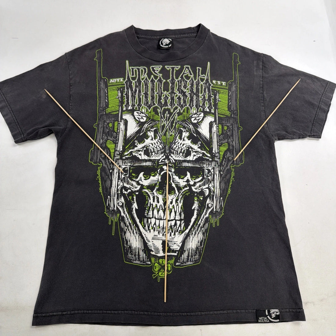 Metal Mulisha Gun Clover T-Shirt Size XL Y2K