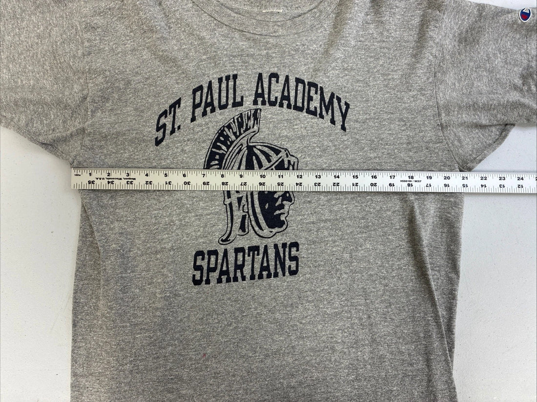 Vintage St. Paul Academy Spartans Champion T-Shirt Size XL 80s