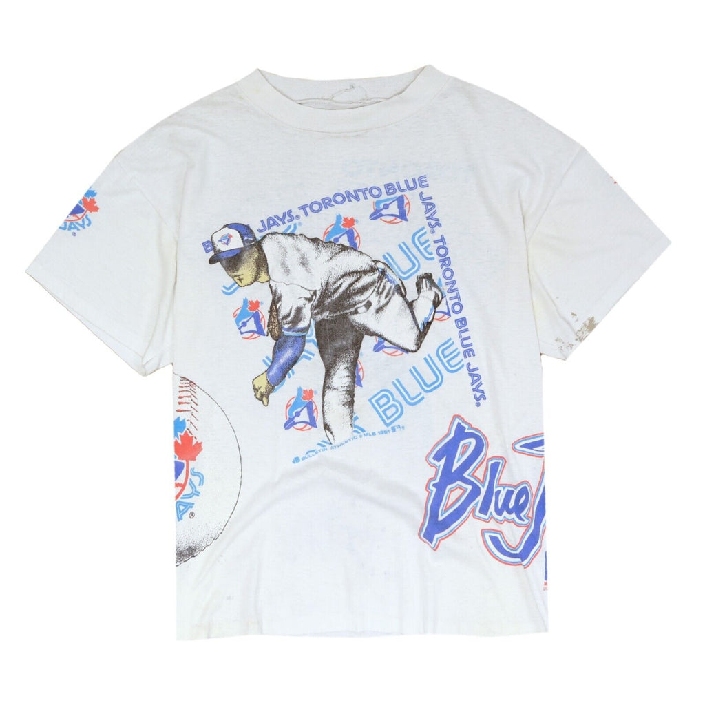 Vintage Toronto Blue Jays T-Shirt Size Medium Two Tone 1995 90s