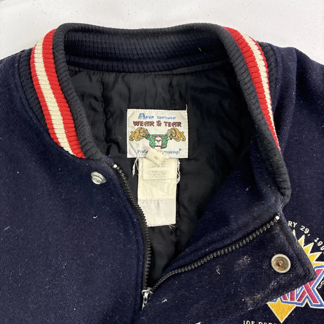 Vintage Super Bowl XXIX Wool Varsity Jacket Size XL 90s NFL