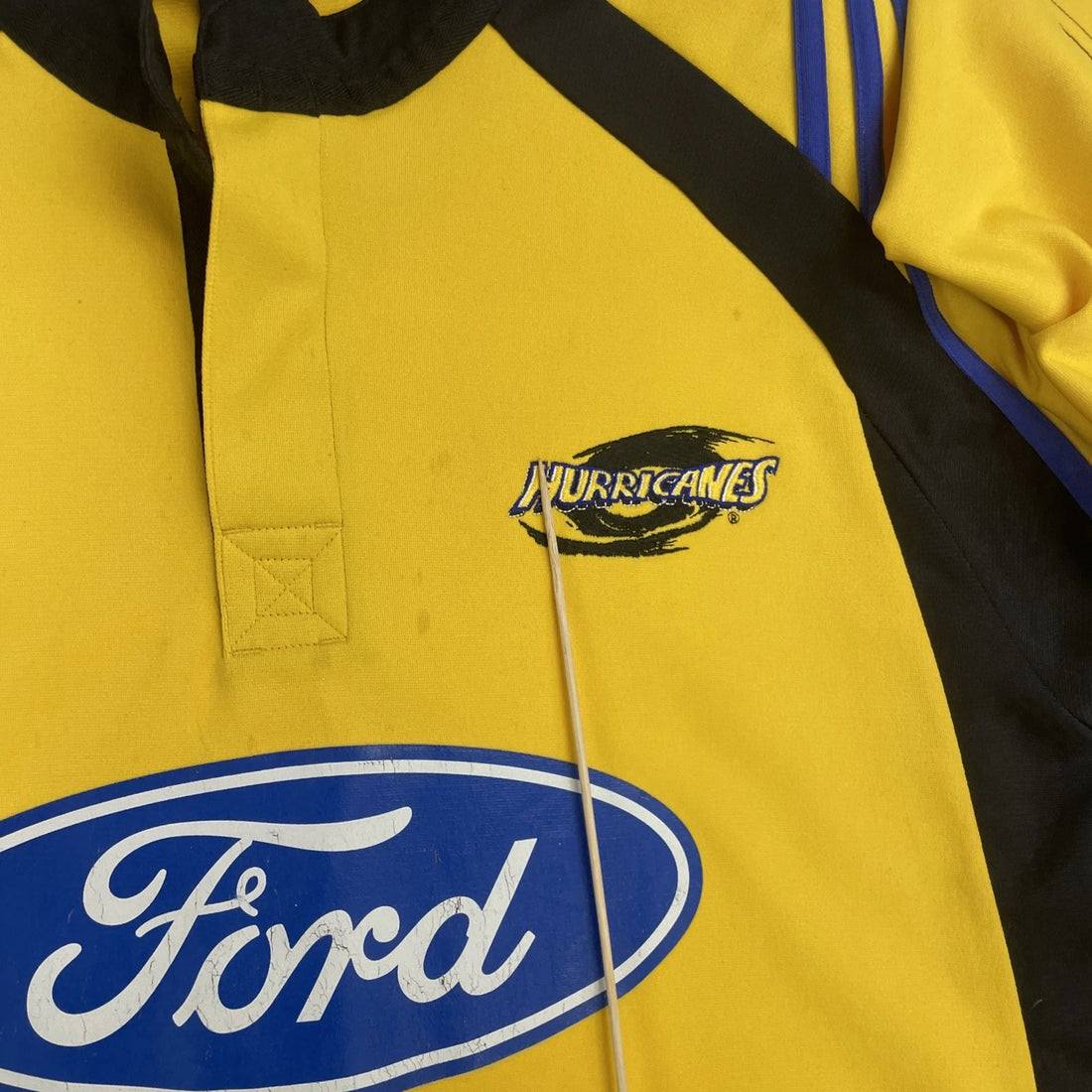 Vintage New Zealand Hurricanes Adidas Rugby Union Jersey Size XL