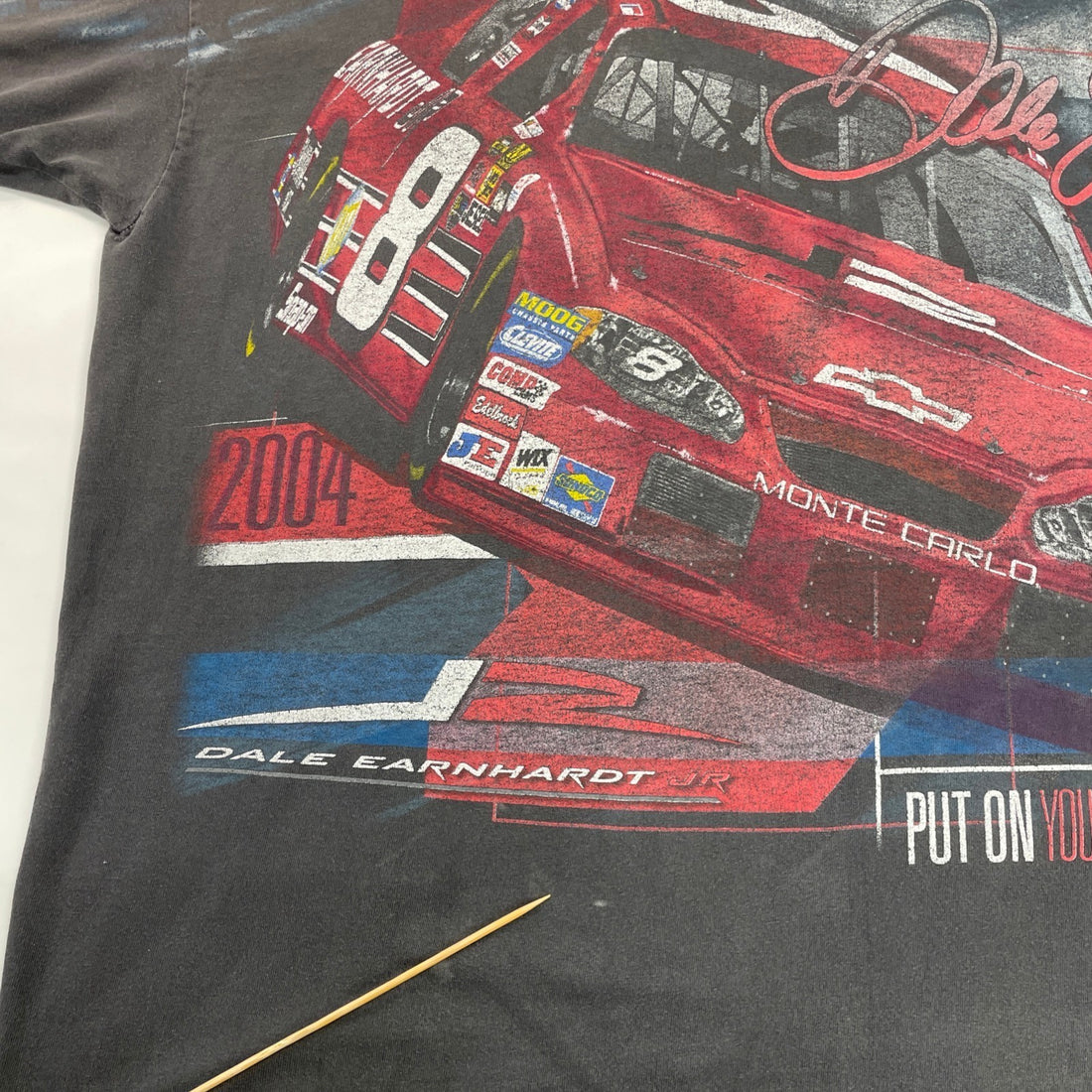 Vintage Dale Earnhardt Jr Racing T-Shirt Size XL All Over Print