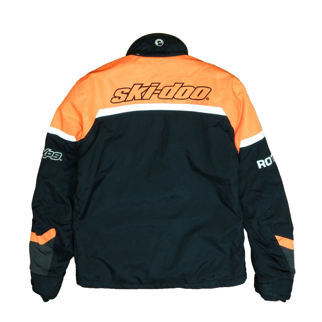 Vintage Ski-Doo Rotex XPS Snowmobile Racing Jacket Size Small Orange Hi Viz