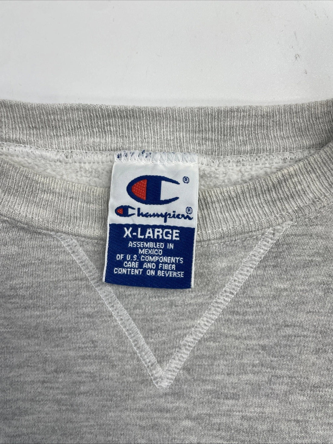 Vintage Champion Crewneck Sweatshirt Size XL Gray 90s