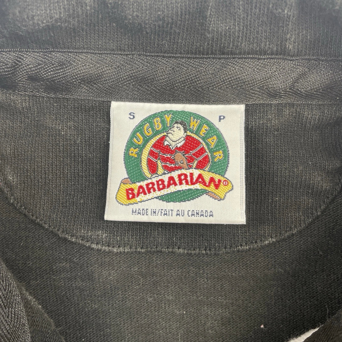 Vintage University of Guelph Barbarian Rugby Shirt Size Small Long Sleeve