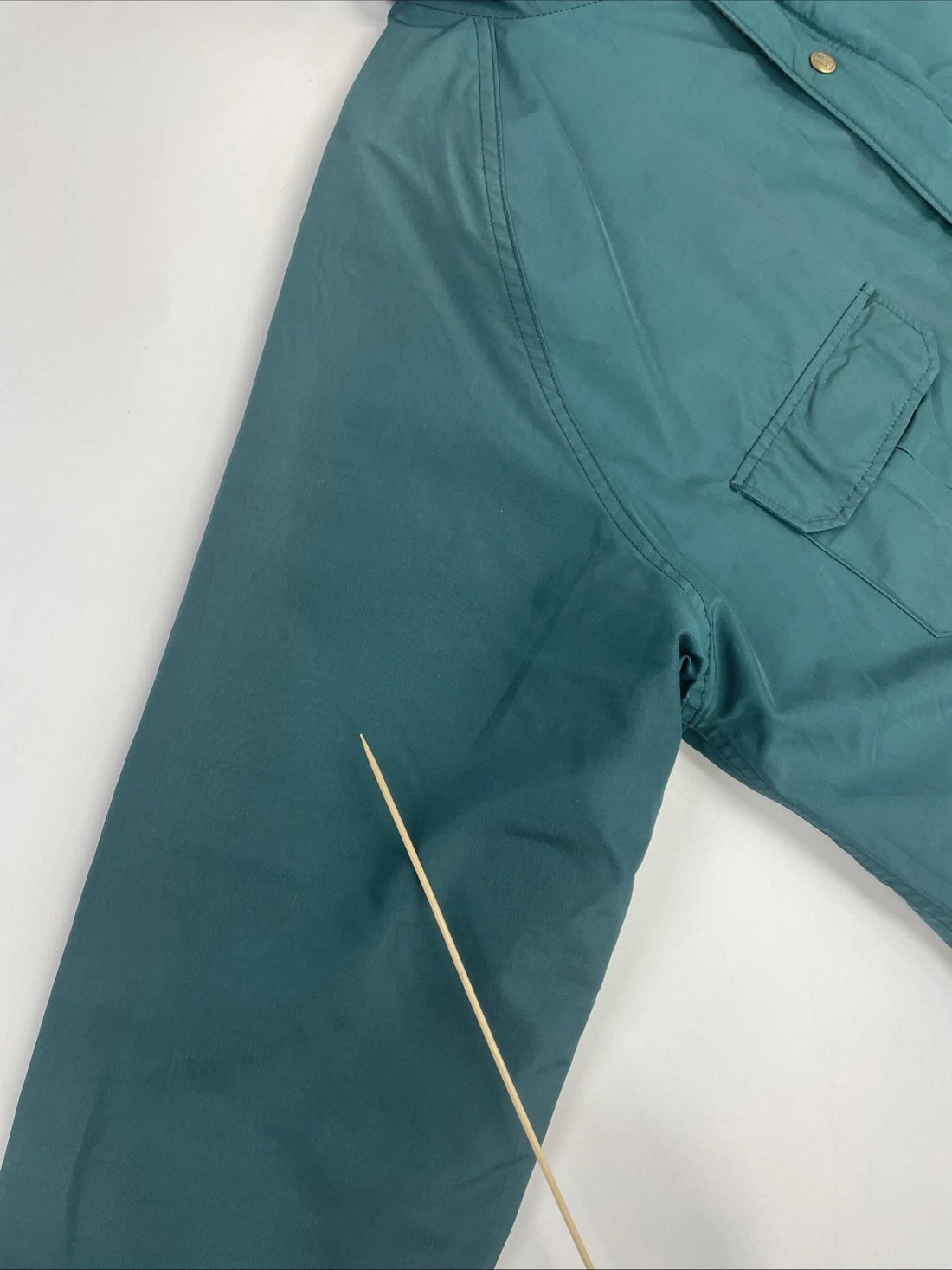 Vintage Lands End Parka Field Coat Jacket Size XL Green Wool Lined