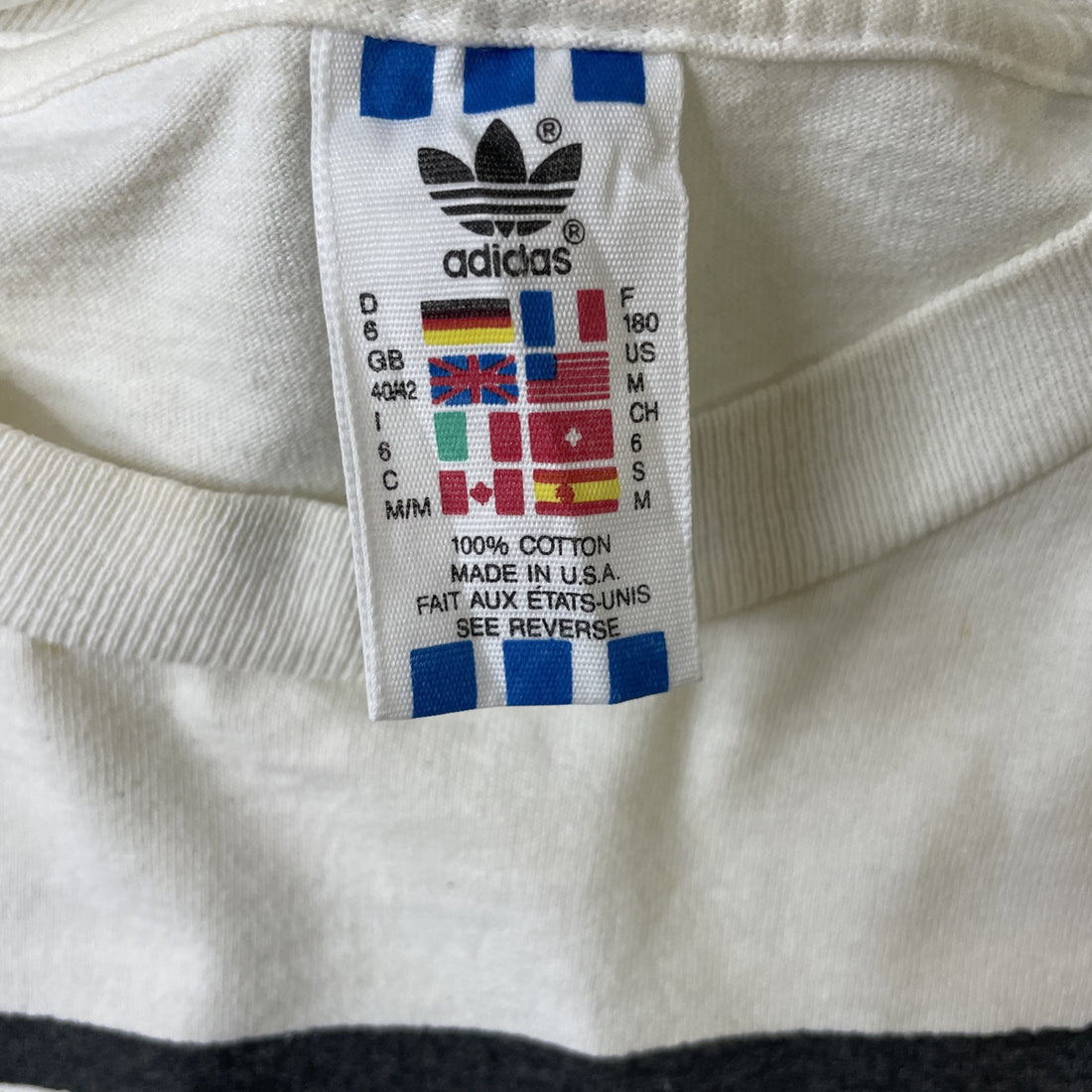 Vintage Adidas Trefoil T-Shirt Size Medium 90s