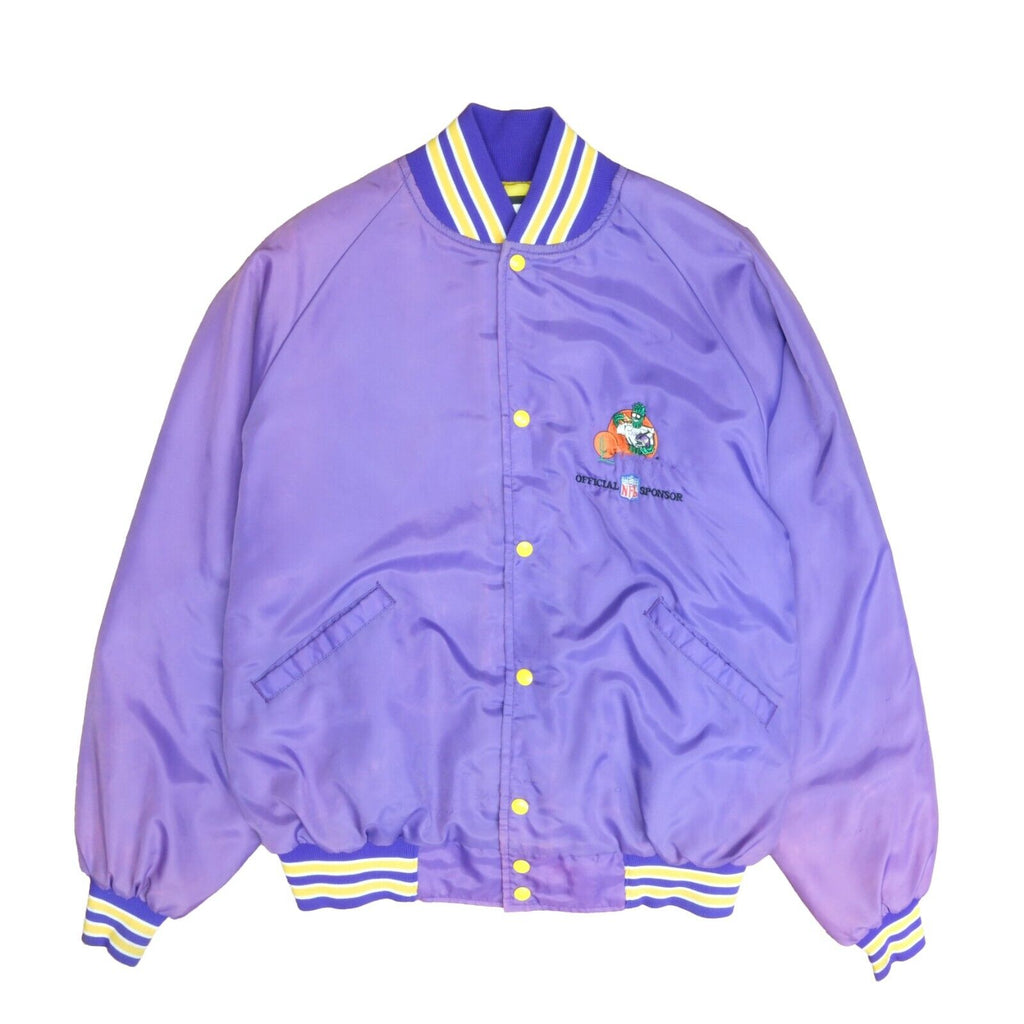 Minnesota Vikings Raglan Purple Bomber Jacket