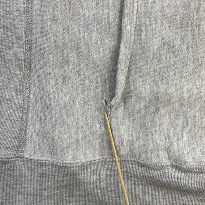 Vintage Champion Reverse Weave Sweatshirt Hoodie Size Large Gray 80s