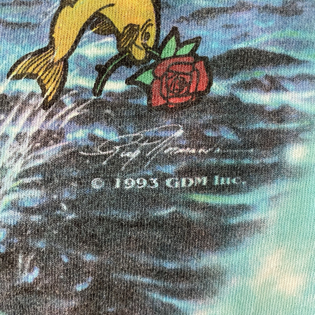 Vintage Grateful Dead Ship of Fools Tie Dye T-Shirt Size 2XL All Over Print 90s