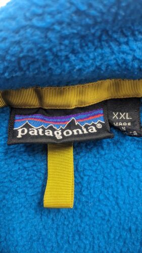 Vintage Patagonia Snap-T Fleece Jacket Size 2XL Blue Pullover 90s