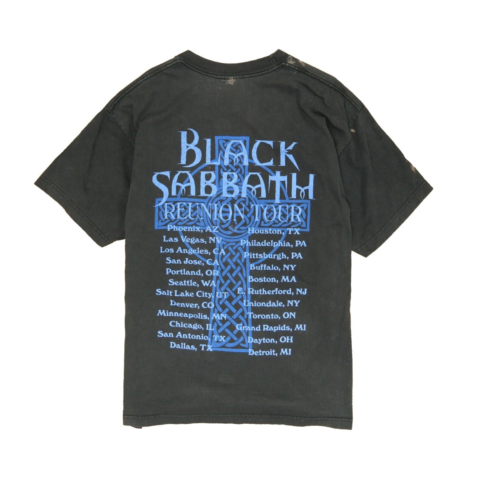 Vintage Black Sabbath Reunion Tour T-Shirt Size XL Black Band Tee