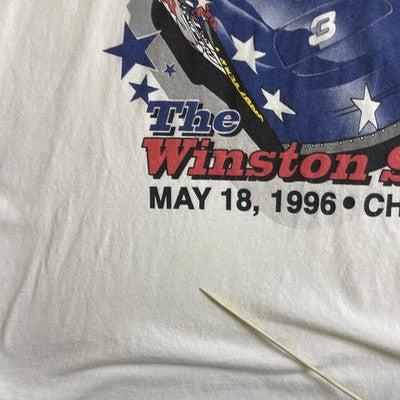 Vintage Dale Earnhardt Winston Select Racing T-Shirt Size Large 1996 90s