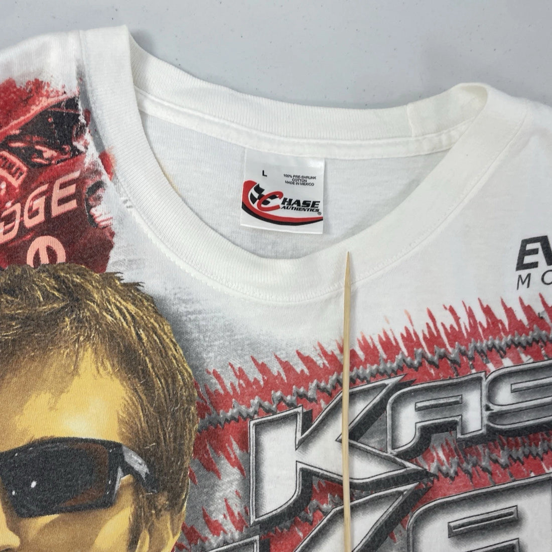 Kasey Kahne Dodge Racing T-Shirt Size Large All Over Print NASCAR