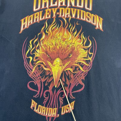 Harley Davidson Motorcycles Flame Eagle T-Shirt Size XL 2008
