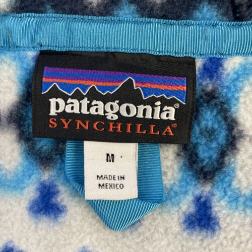 Patagonia Synchilla Fleece Jacket Size Medium Fair Isle Full Zip