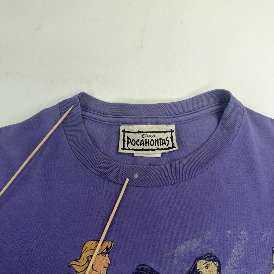 Vintage Pocahontas Disney T-Shirt Size L/XL Purple 90s