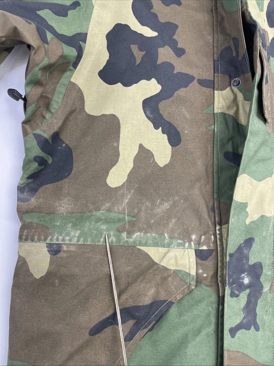 Vintage Cold Weather Woodland Camo Parka Jacket Size Small MIL-P-44188D