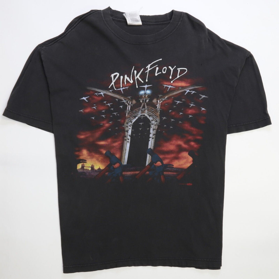 Vintage Pink Floyd The Wall T-Shirt Size XL Band Tee 1997 90s